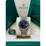 RLX Datejust 36mm 126234 Black Index Jubilee Stainless Steel Mens Watch - Image 7