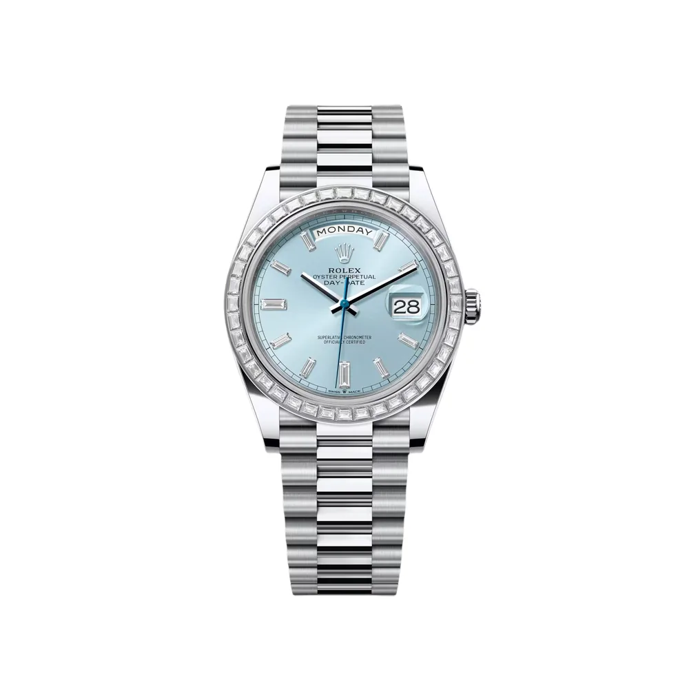 P0463-1 RLX Day-Date 40mm 228396TBR-0002 Ice Blue Diamonds Dial - Image 1