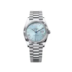 RLX Day-Date "President" 40mm Platinum Ice Blue Roman Dial - 228236