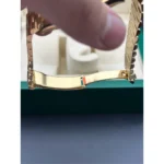 RLX Day-Date 40mm Champagne Dial and Diamond Bezel Yellow Gold President Bracelet 228348RBR-0003 - Image 7