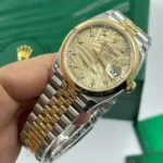 RLX Datejust 36mm 126203 Golden Fluted Dial Domed Bezel Oyster Bracelet - Image 10