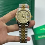 RLX Datejust 36mm 126203 Golden Fluted Dial Domed Bezel Oyster Bracelet - Image 8