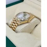 RLX Day-Date "President" 40mm Yellow Gold Silver Roman Dial - 228238 - Image 3