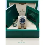 RLX Datejust 36mm 126284 Blue Jubilee Diamond Dial & Diamond Bezel, Stainless Steel Oyster Bracelet Watch - Image 11