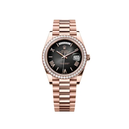 RLX Day-Date 40mm Slate Ombré Dial and Diamond Bezel 228345rbr-0025