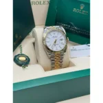 RLX Datejust 41mm 126333 White Index Oyster Steel and Yellow Gold Mens Watch - Image 4