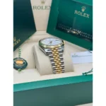 RLX Datejust 41mm 126333 White Index Oyster Steel and Yellow Gold Mens Watch - Image 6