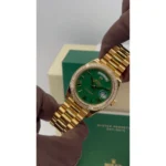 RLX Day-Date 40mm 228398TBR-0039 Green Dial President Watch - Image 8
