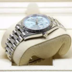 RLX Day-Date "President" 40mm Platinum Ice Blue Baguette Dial - 228236 - Image 3