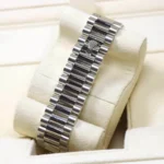 RLX Day-Date "President" 40mm Platinum Ice Blue Baguette Dial - 228236 - Image 6