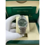 RLX Datejust 36mm 126284 Olive Green Dial Jubilee Bracelet - Image 10