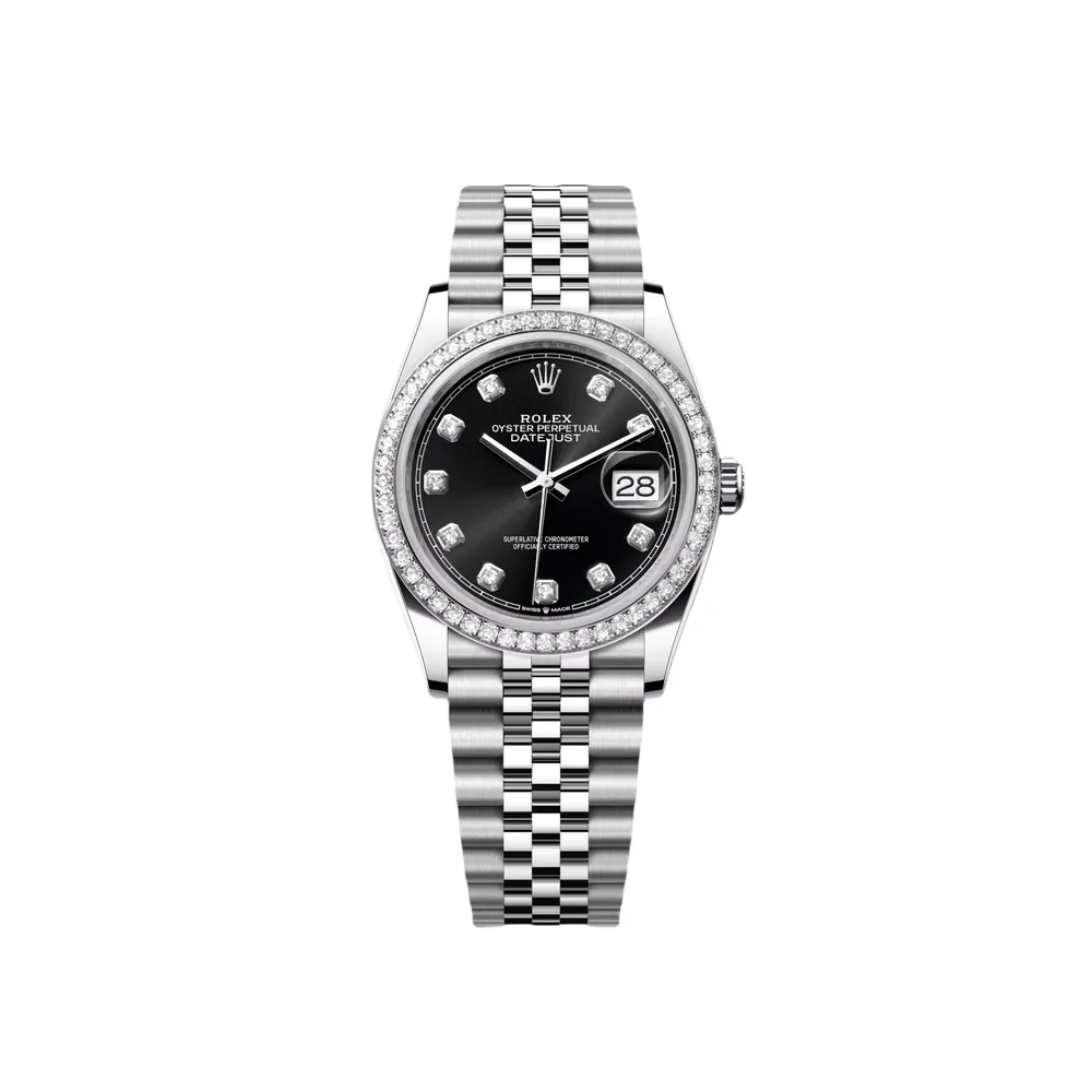 P0491-1 RLX Datejust 36mm 126284 Black Dial Jubilee bracelet - Image 1