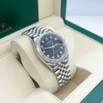 RLX Datejust 36mm 126284 Black Dial Jubilee bracelet - Image 4