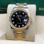 RLX Datejust 36mm 126233 Custom Black Dial Jubilee Bracelet Watch - Image 11
