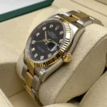 RLX Datejust 36mm 126233 Custom Black Dial Jubilee Bracelet Watch - Image 12