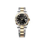 RLX Datejust 36mm 126233 Custom Black Dial Jubilee Bracelet Watch - Image 2