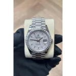 RLX Day-Date 40mm 228396TBR-0027 Meteoriate Baguette Diamond Dial and Bezel Watch - Image 2