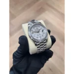 RLX Day-Date 40mm 228396TBR-0027 Meteoriate Baguette Diamond Dial and Bezel Watch - Image 3