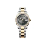 RLX Datejust 36mm 126283 Wimbledon Slate Dial Jubilee Bracelet Watch - Image 2