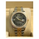 RLX Datejust 36mm 126283 Wimbledon Slate Dial Jubilee Bracelet Watch - Image 3