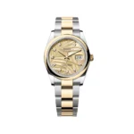 RLX Datejust 36mm 126203 Golden Palm Dial Domed Bezel Oyster Bracelet - Image 2