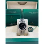 RLX Datejust 36mm 126200 Stainless Steel Black Dial Jubilee Watch - Image 12