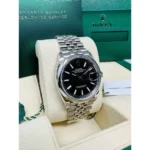 RLX Datejust 36mm 126200 Stainless Steel Black Dial Jubilee Watch - Image 4