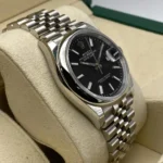 RLX Datejust 36mm 126200 Stainless Steel Black Dial Jubilee Watch - Image 6