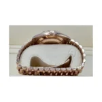 RLX Day-Date "President" 40mm Everose Gold Mother of Pearl Diamond Baguette Dial - 228235 - Image 7