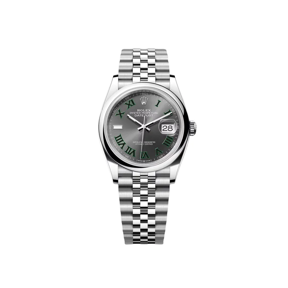 P0512-1 RLX Datejust 36mm 126200 Oyster Perpetual Wimbledon Dial Jubilee Stainless Steel - Image 1