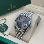 RLX Datejust 36mm 126200 Oyster Perpetual Wimbledon Dial Jubilee Stainless Steel - Image 4