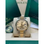 RLX Datejust 36mm 126233 Champagne Dial Jubilee Bracelet Watch - Image 4