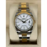 RLX Datejust 36mm 126203 White Dial Domed Bezel Jubilee Bracelet - Image 3