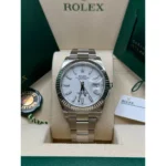 RLX Datejust 41mm White Index Oyster Stainless Steel Men’s Watch - 126334 - Image 10
