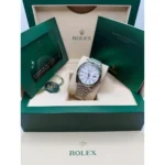 RLX Datejust 41mm White Index Oyster Stainless Steel Men’s Watch - 126334 - Image 11