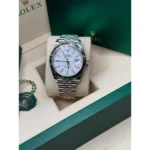 RLX Datejust 41mm White Index Oyster Stainless Steel Men’s Watch - 126334 - Image 6