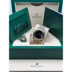 RLX Datejust 41mm 126333 Black Diamond Jubilee Steel and Yellow Gold Men’s Watch - Image 12