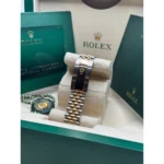 RLX Datejust 41mm 126333 Black Diamond Jubilee Steel and Yellow Gold Men’s Watch - Image 8