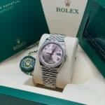 RLX Datejust 36mm 126284 Pink Dial Jubilee Bracelet - Image 5