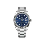 RLX Datejust 41mm Blue Fluted Motif Index Dial Jubilee Bracelet Watch - 126334 - Image 2