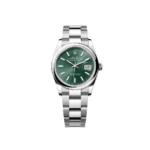 RLX Datejust 36mm 126200 Mint Green Dial Stainless Steel Oyster Bracelet Watch