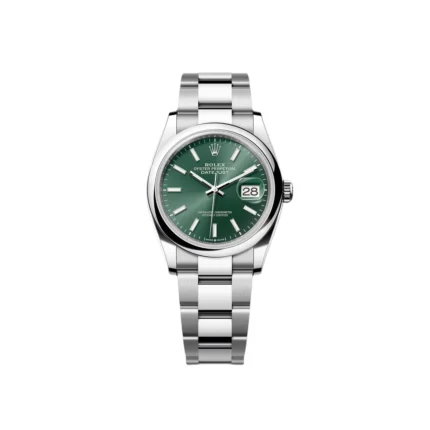 RLX Datejust 36mm 126200 Mint Green Dial Stainless Steel Oyster Bracelet Watch