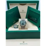 RLX Datejust 36mm 126200 Mint Green Dial Stainless Steel Oyster Bracelet Watch - Image 12