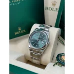 RLX Datejust 36mm 126200 Mint Green Dial Stainless Steel Oyster Bracelet Watch - Image 5