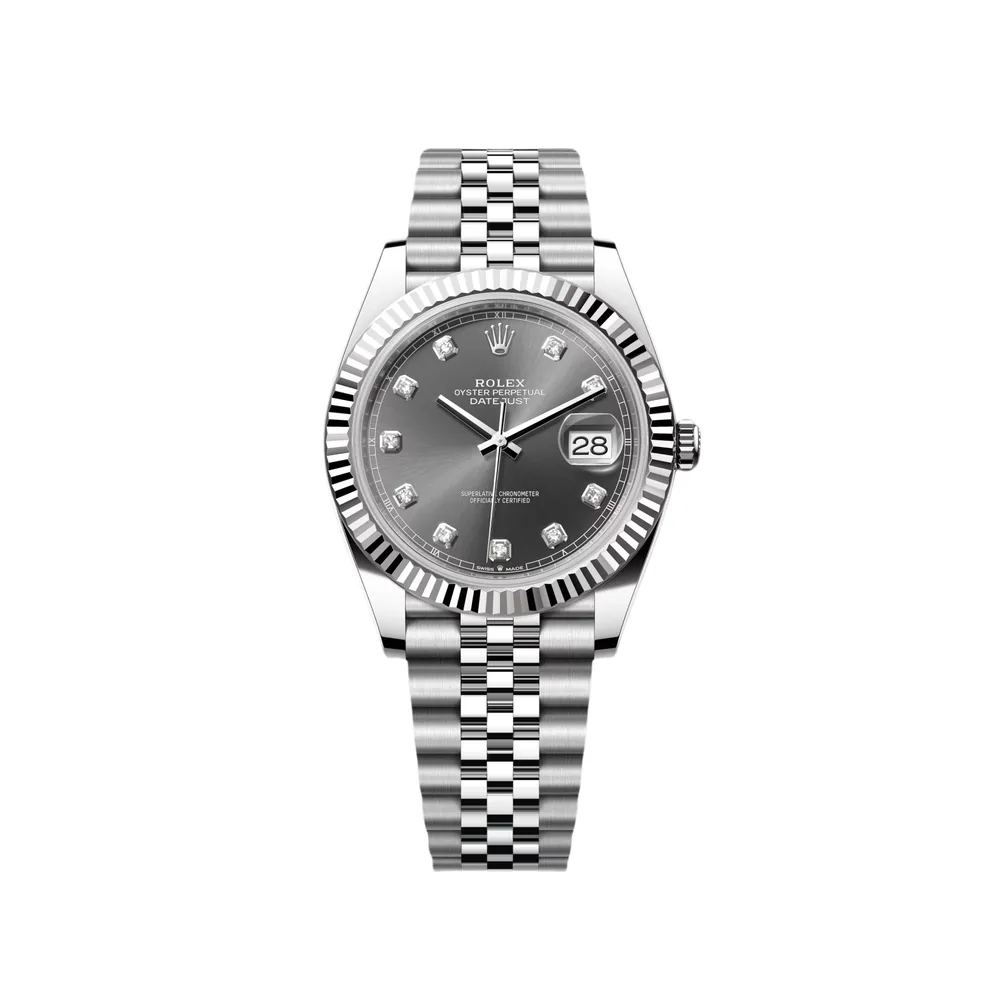 P0528-1 RLX Datejust 41mm 126334 Slate Diamond Jubilee Stainless Steel - Image 1