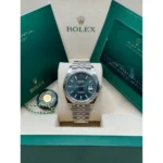 RLX Datejust 41mm 126334 Mint Green Fluted Motif Dial Oyster Bracelet - Image 11