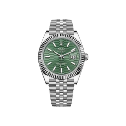 RLX Datejust 41mm 126334 Mint Green Fluted Motif Dial Oyster Bracelet