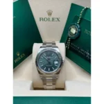 RLX Datejust 41mm 126334 Mint Green Fluted Motif Dial Oyster Bracelet - Image 2