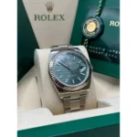 RLX Datejust 41mm 126334 Mint Green Fluted Motif Dial Oyster Bracelet - Image 3