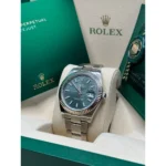 RLX Datejust 41mm 126334 Mint Green Fluted Motif Dial Oyster Bracelet - Image 4